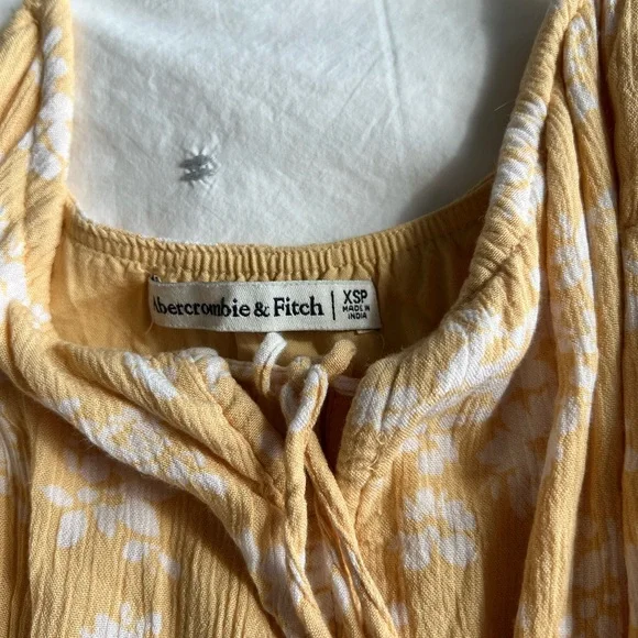 Abercrombie Yellow Mini Floral Dress - Picture 4 of 7